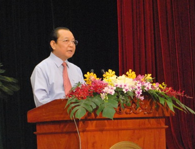 ທ່ານເລຂາຄະນະພັກ ນະຄອນ ໂຮ່ຈີ໋ມິນ ຕອ້ນຮັບ ຫົວໜ້າກົງສູນ ອາເມລິກາ ຄົນໃໝ່